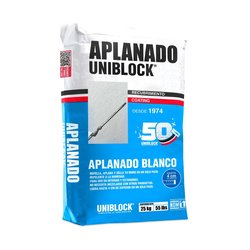 Aplanado blanco 25 kg Uniblock
