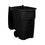 CESTO PLASTICO189 LTS NEGRO CON RUEDAS