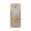 Puerta de Caoba Oval Baggio Gumont .91 x 2.13 mts