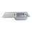 Tarja Fregadero M101 marca Eb Técnica 80x52 cm Acero Inoxidable