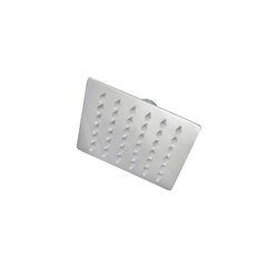 Regadera Delgada Cuadrada 4” X 4” sin brazo Rugo Acabado Espejo