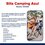 Silla Camping plegable azul