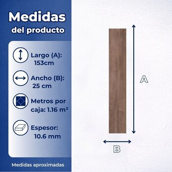 Piso Xenia Café Daltile 25X153 1.16M2 Rectificado