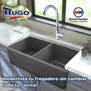 Llave Mezcladora Monomando al Piso Para Fregadero Rugo 109FM