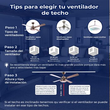 Ventilador De Techo Kaplan Bronce 64 Pulgadas Con Luz