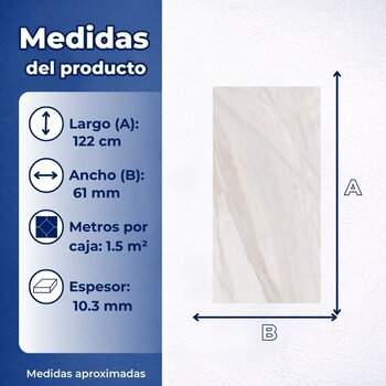 Piso Nebbia Light gray Daltile 61X122 1.5M2 GBB2R