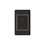 Placa de Contacto Duplex Color Negro Luxica