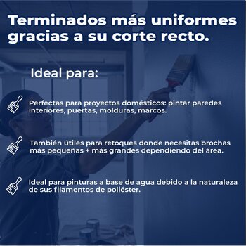 Brochas de Poliéster con 4 Piezas BYP