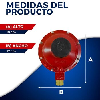 Regulador gas Alta Presión p/tanque estacionario