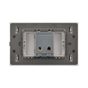 Placa 1 Apagador Sencillo Lucek Flat Plata