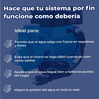 Bomba Periférica ½ Hp Antibloqueo Altamira 110V