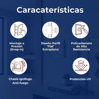 Placa Ciega Blanco Luxica