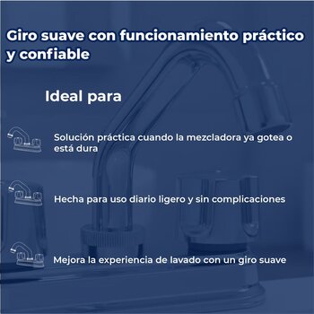 Llave Mezcladora para Lavabo cierre de compresión Rugo Tauro