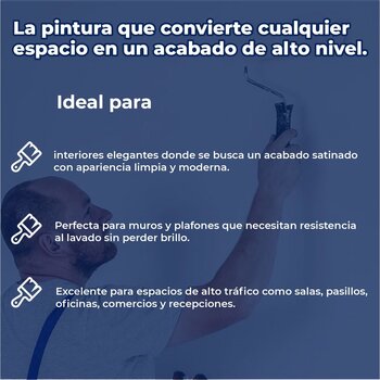 Pintura Vinil Acrílica Satinada Platinum Sherwin Williams 19 Lts