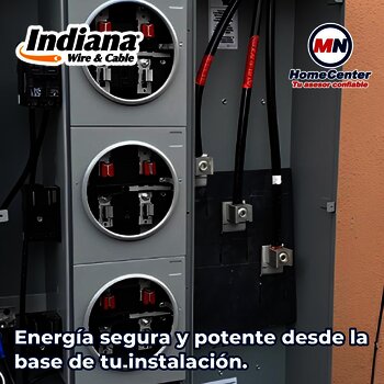 Cable de Cobre Eléctrico Negro Indiana 100 M CAL 6 THW-LS