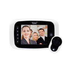 Mirilla Digital Yale Real View Pro Blanca con Cámara para Puerta