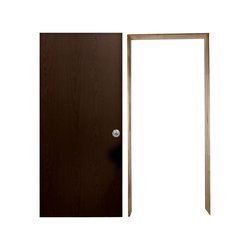 Paq Puerta Tambor Chocolate 80X2.13 MT Con Marco Pino Natural