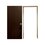 Paq Puerta Tambor Chocolate 80X2.13 MT Con Marco Pino Natural