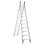 Escalera Aluminio Cuprum Convertible 21 Peldaños