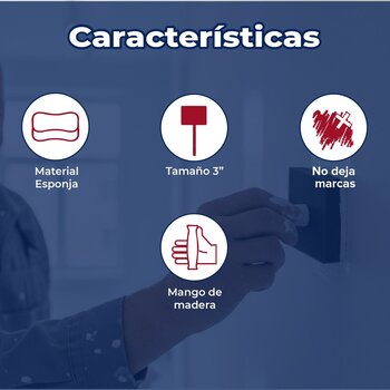 Brocha de Espuma Poliuretano Mayor Precisión 3" Pulgadas