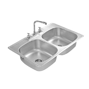 Tarja Fregadero EB Técnica 84 cm x 56 cm Con 2 Tinas C110