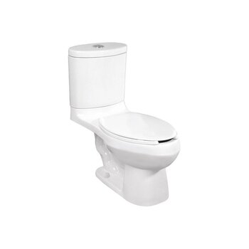 Sanitario Alargado Blanco Helvex Rodano 4.8 Litros por descarga