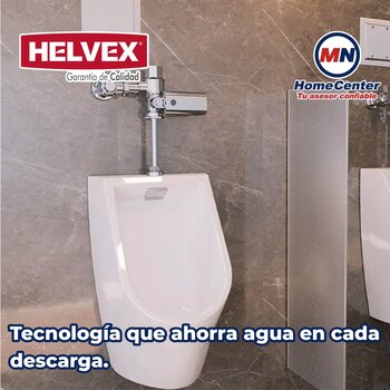 Mingitorio de Flujo Tipo Cascada Blanco Helvex MG Mojave