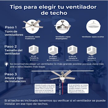 VENTILADOR DE TECHO FENIX GRIS METAL 52 in