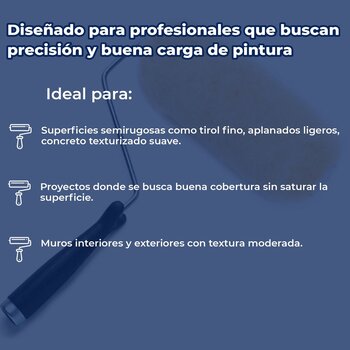 Rodillo Profesional Byp Plus 9 x ¾ pulg