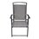 Silla jardin Textilene plegable color gris con descanzabrazos